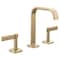 Brizo Allaria Widespread Lavatory Faucet with Square Spout - Less Handles 65368LF-GLLHP-ECO - alternate 5
